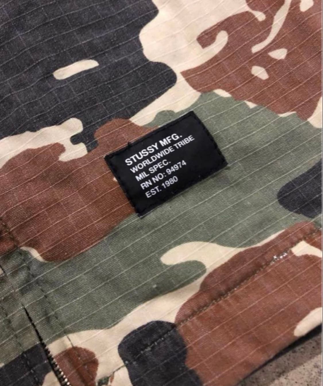 old stussy 카모플라 자켓 야상 상품이미지4