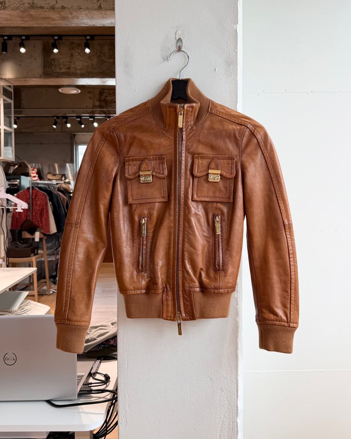 디스퀘어드2 브라운 카우하인드 자켓  상품이미지2