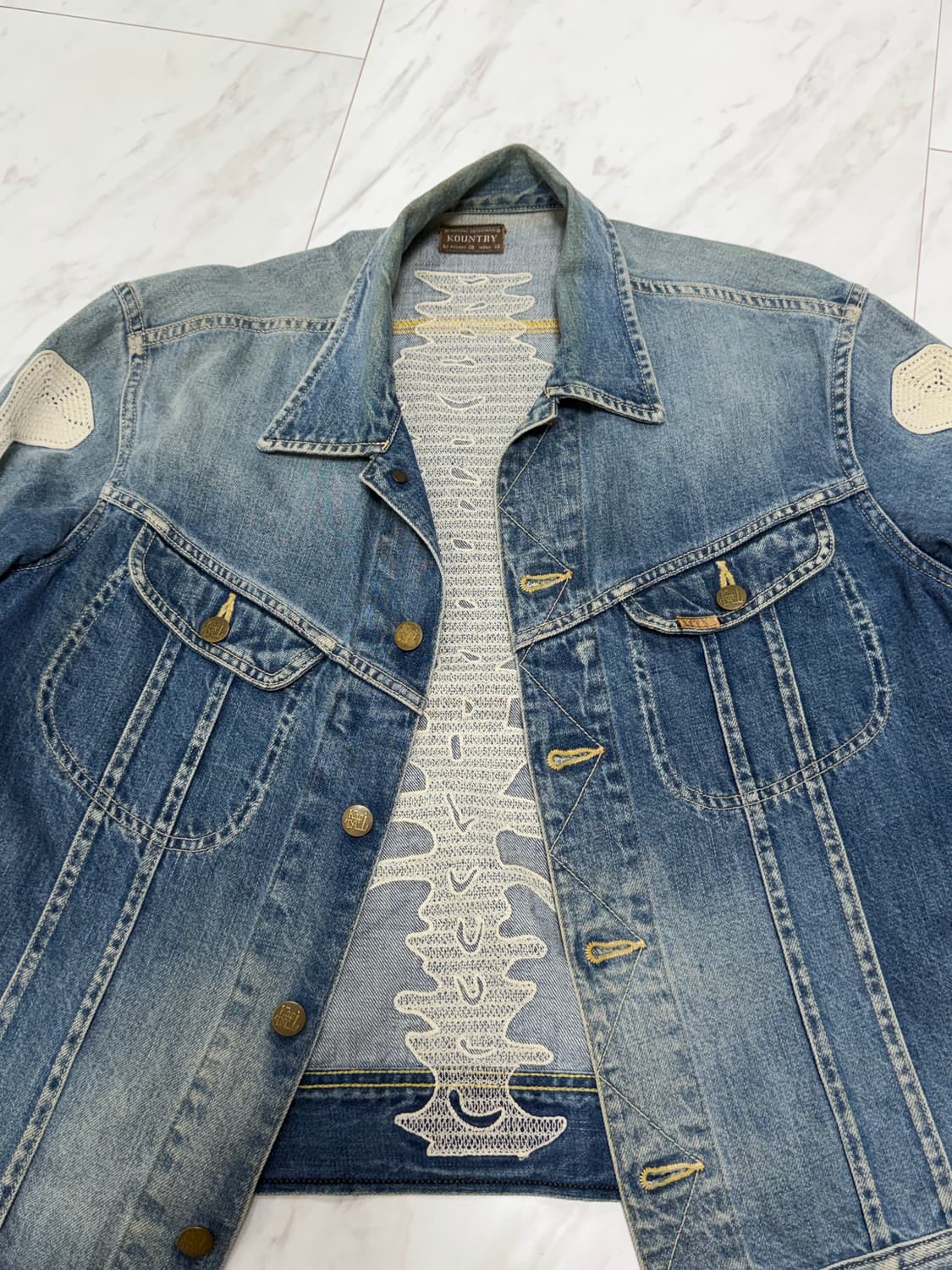 [44] 캐피탈 본 데님 연청 자켓 상품이미지3