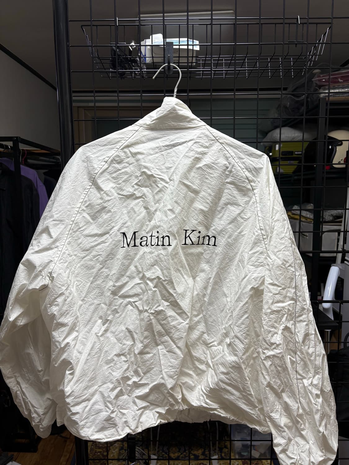 마뗑킴 로고 코팅점퍼 L 상품이미지5