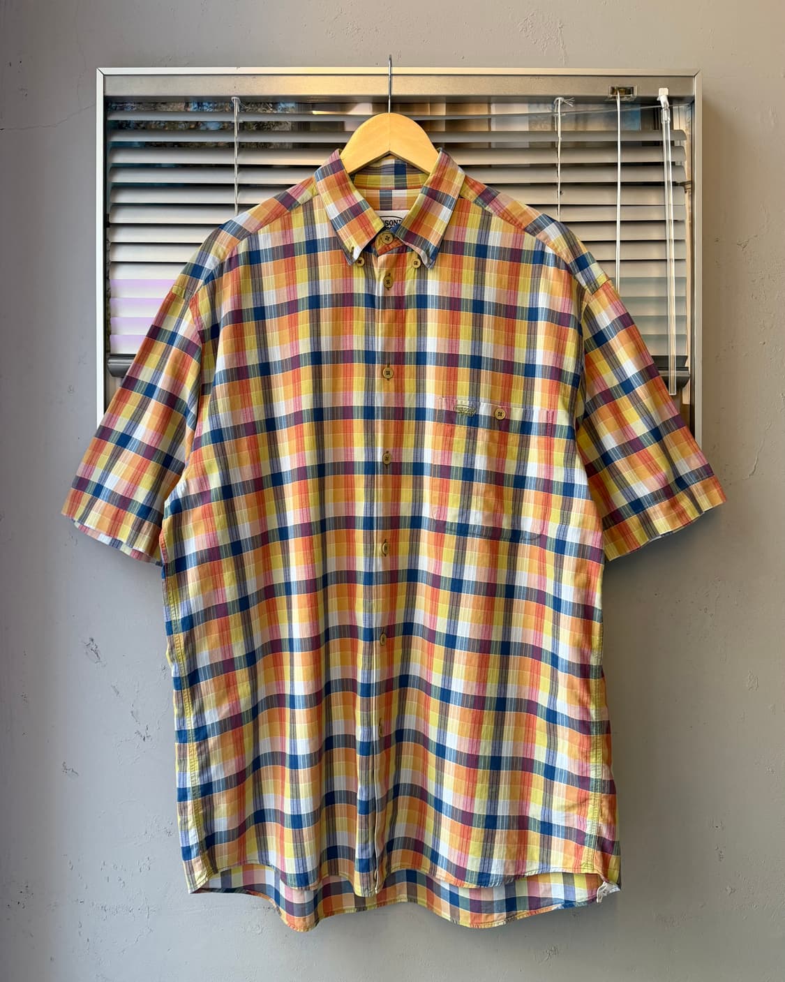 MISSONI SPORT 80s short sleeve check shi 상품이미지1