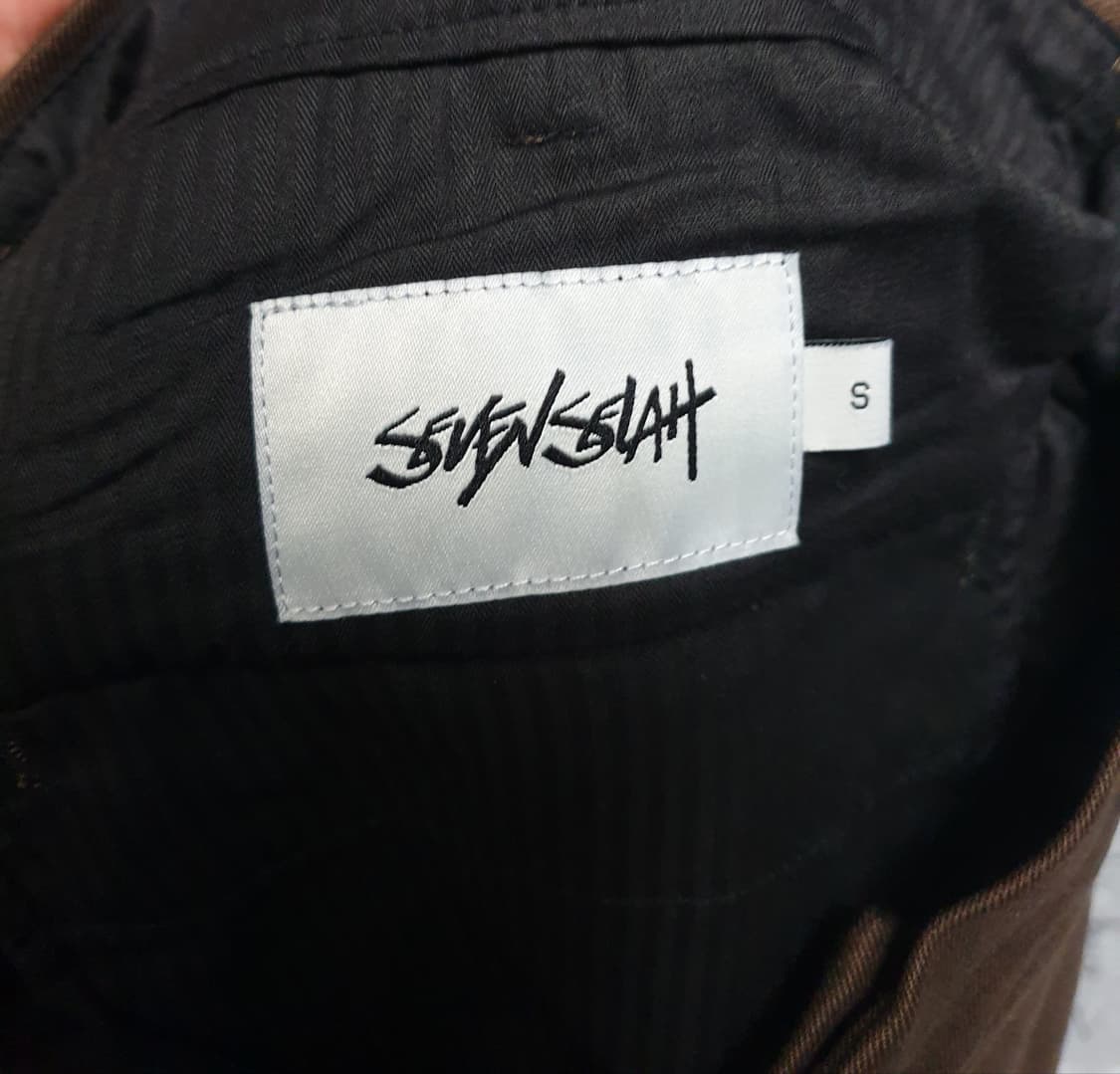 세븐셀라 투턱 사이드 어드저스터 슬랙스 브라운 (S) 상품이미지4