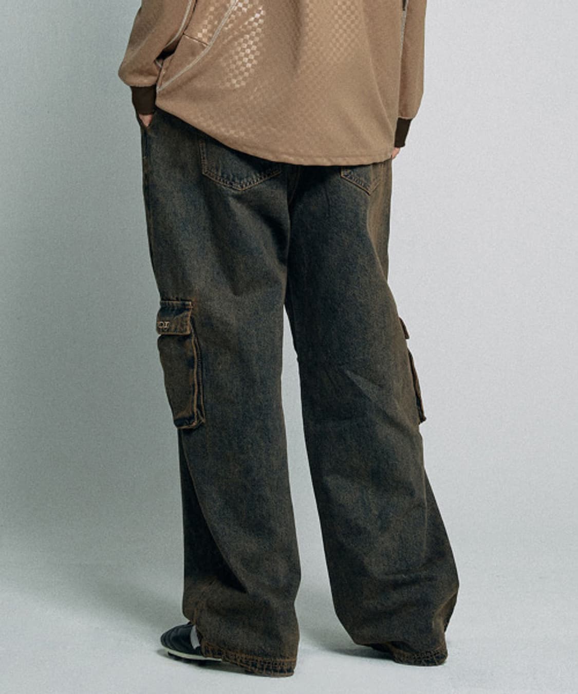 Acid Cargo Jogger Pants Vintage Brown 상품이미지2