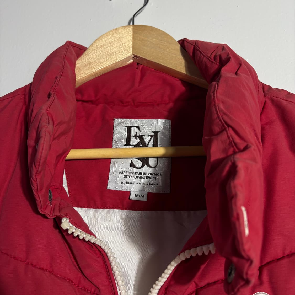 에비수 레드 패딩 베스트 (무료배송) 상품이미지5