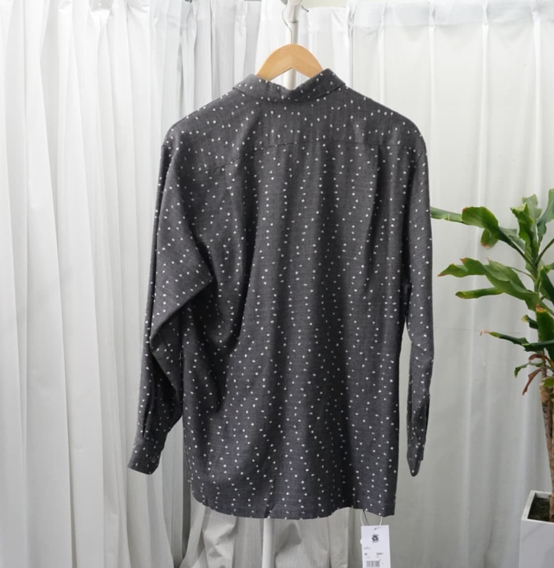 차콜 도트 패턴 셔츠 (COSIA BRIN) 1946 상품이미지2