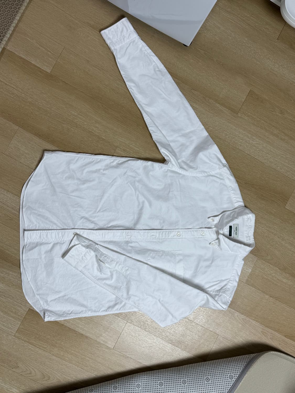 프로드셔츠 레귤러 옥스포드 셔츠 화이트 L 상품이미지2