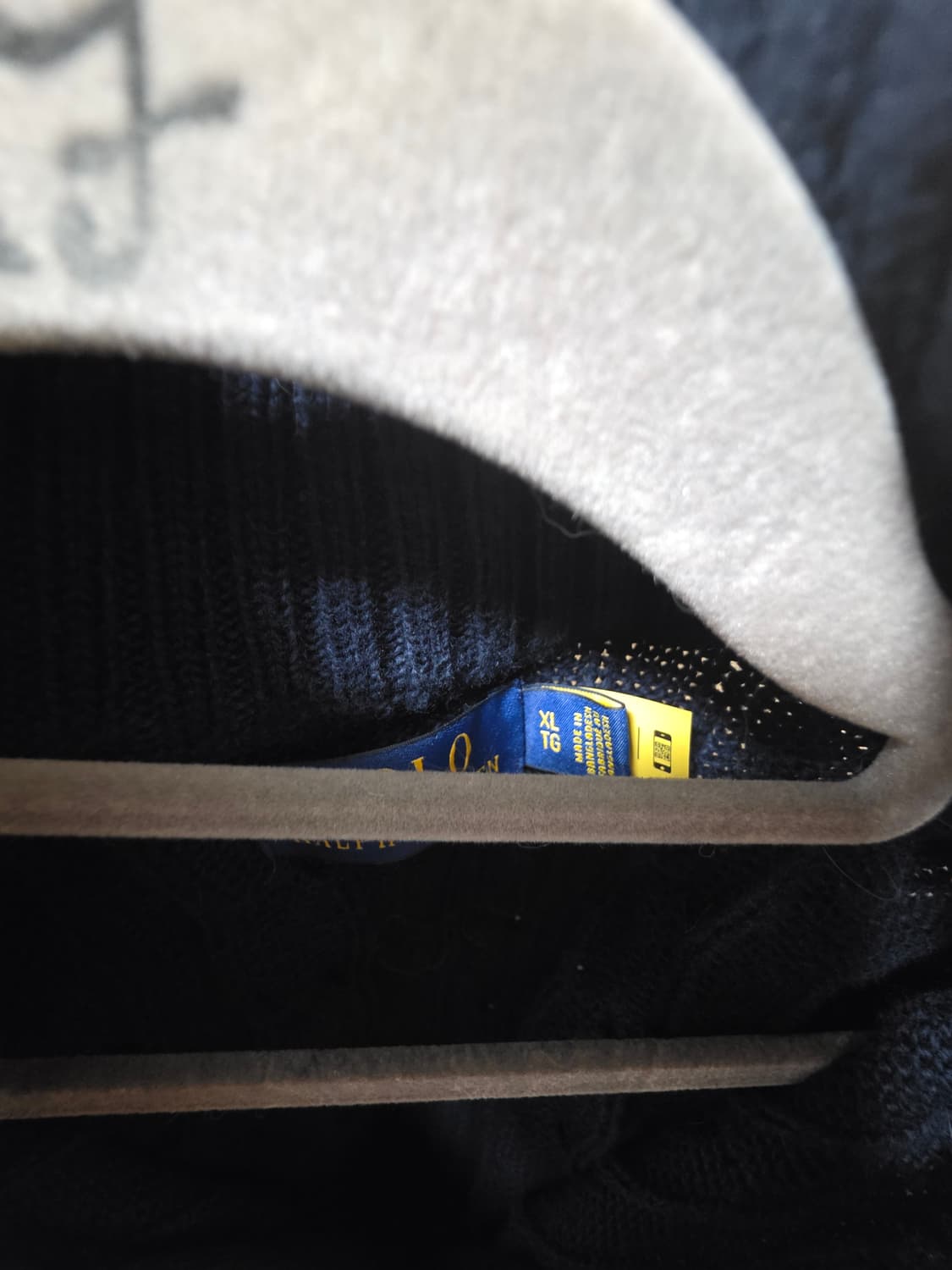 폴로 케이블 집업 가디건 XL 상품이미지2