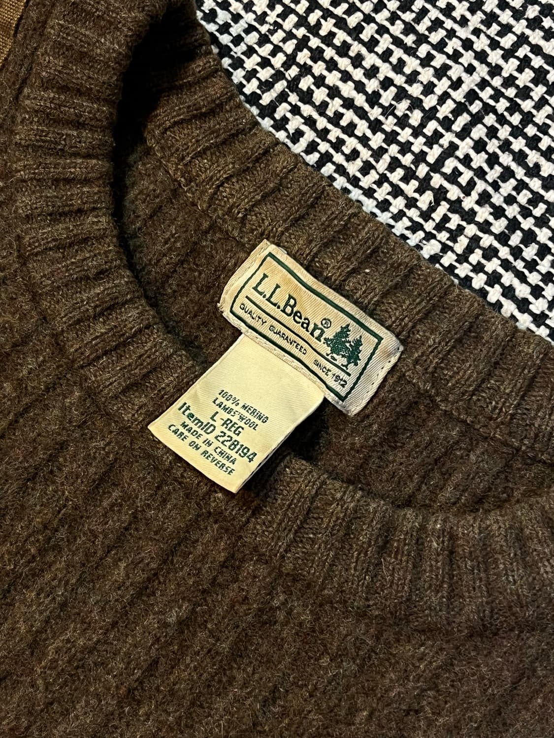 00s LL Bean 코만도 니트 올리브 (L)  상품이미지2