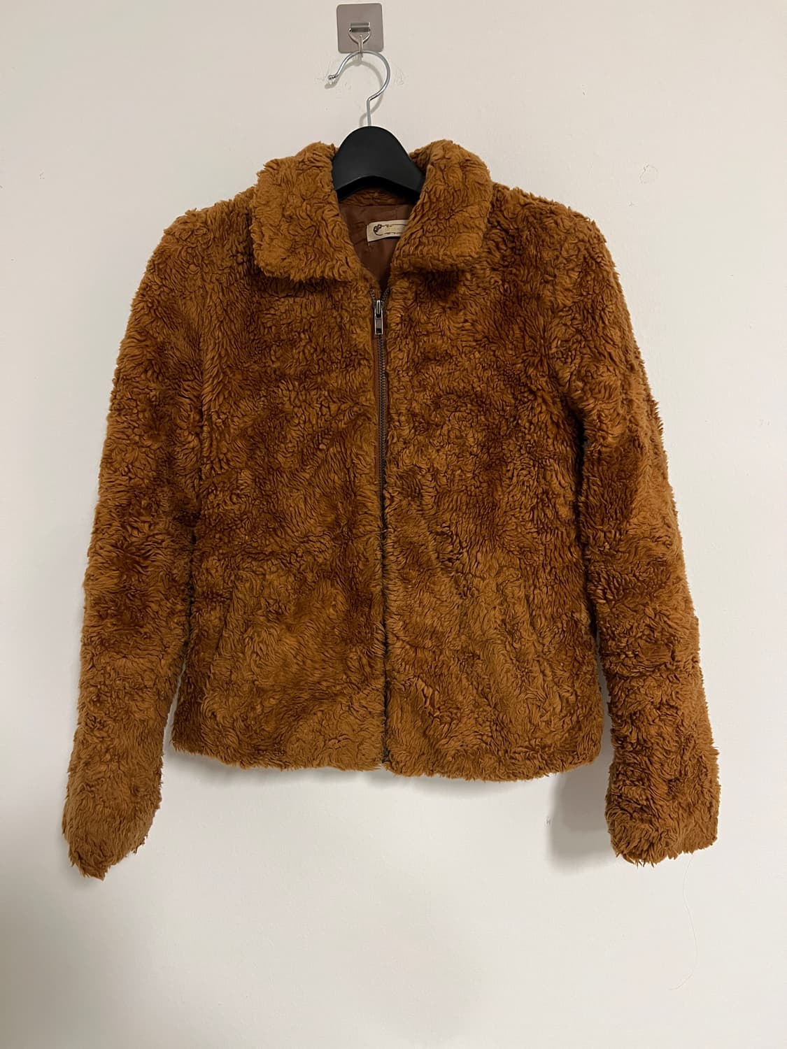 리즈리사 카멜 퍼 텍스처 재킷 상품이미지1