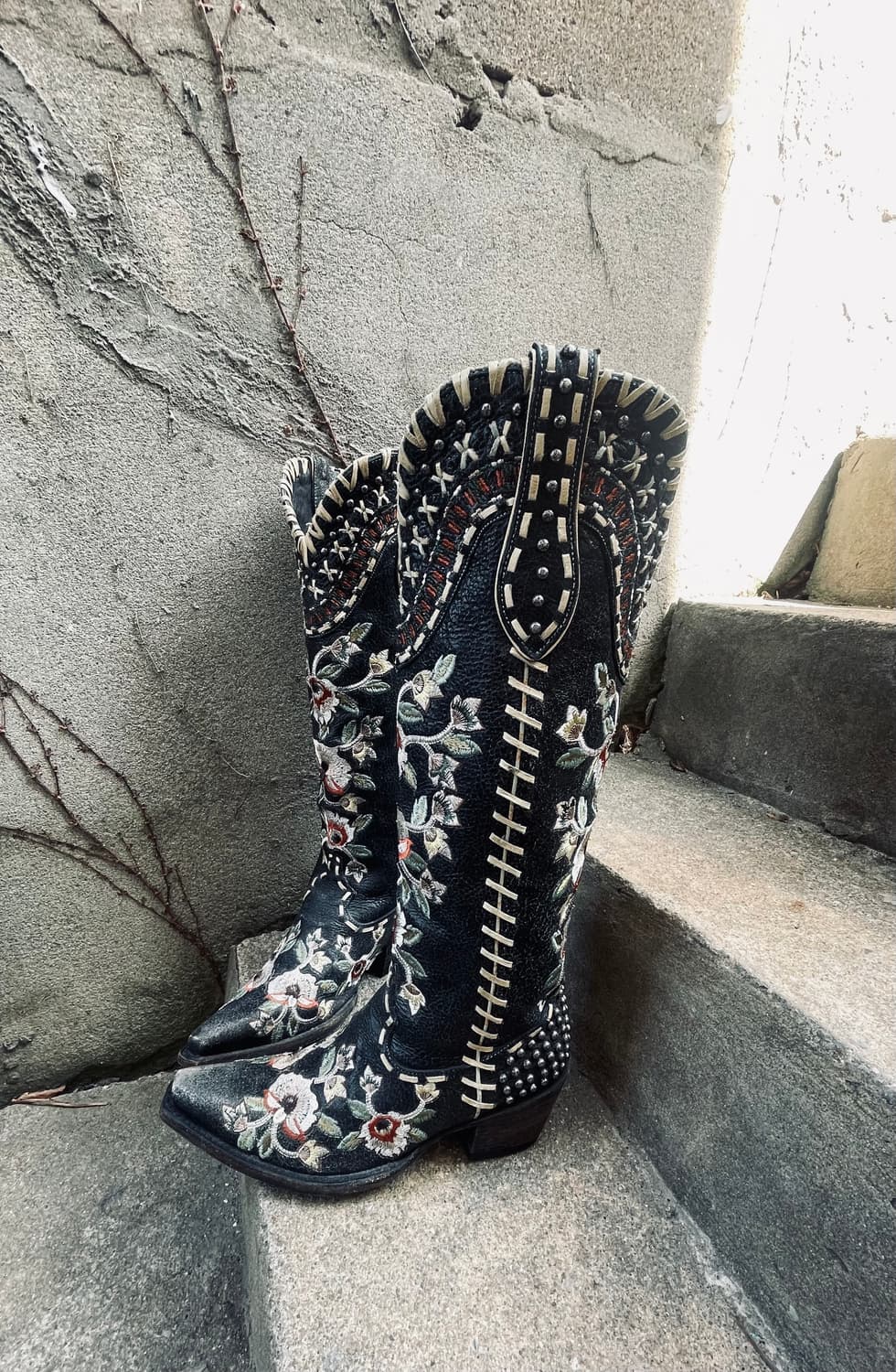 OLD GRINGO 플로럴 자수  웨스턴 롱부츠(240) 상품이미지3