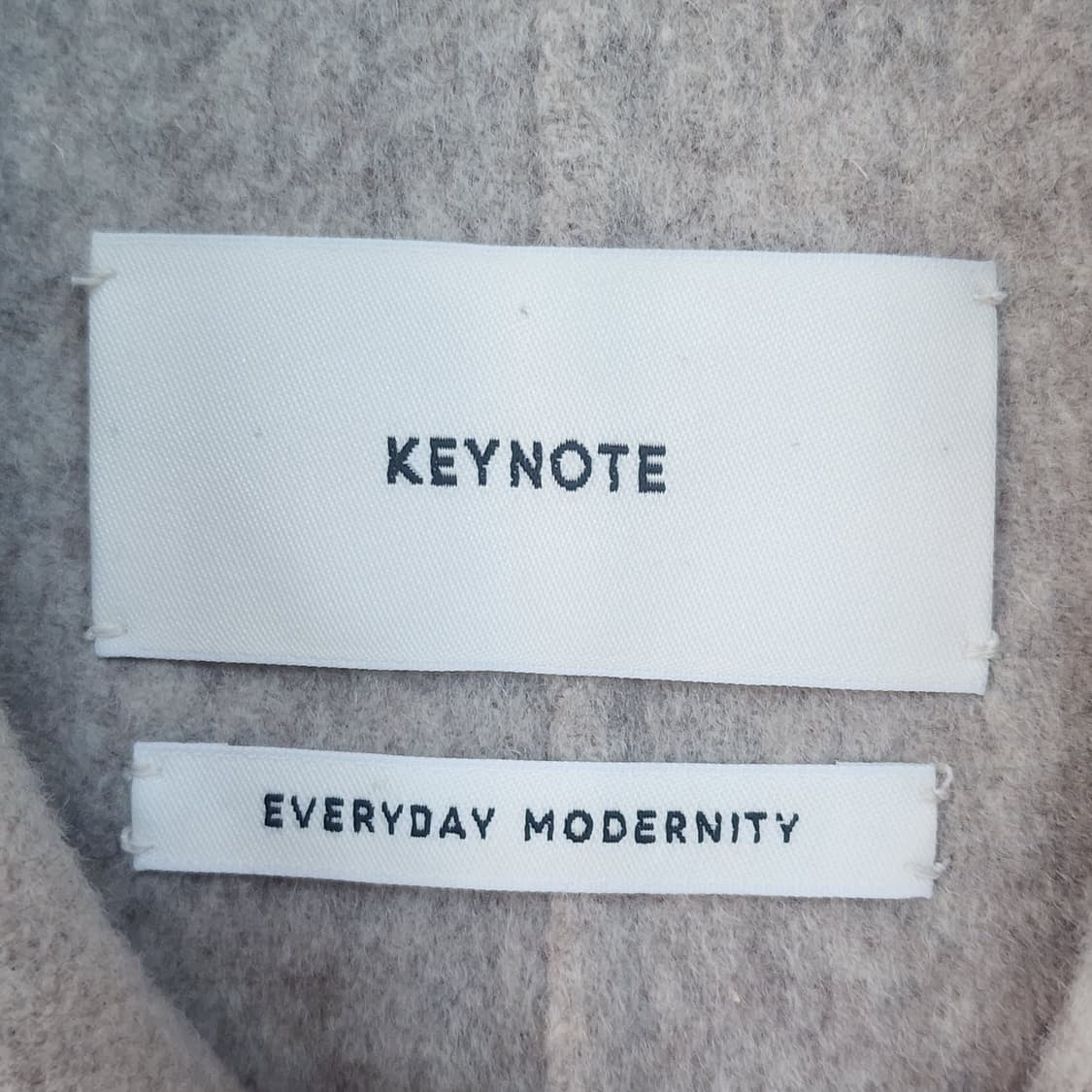 KEYNOTE 핸드메이드 체크 롱코트 베이지 상품이미지3