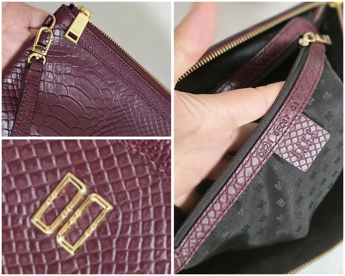 닥스  버건디 클러치  /최강수준 상품이미지2