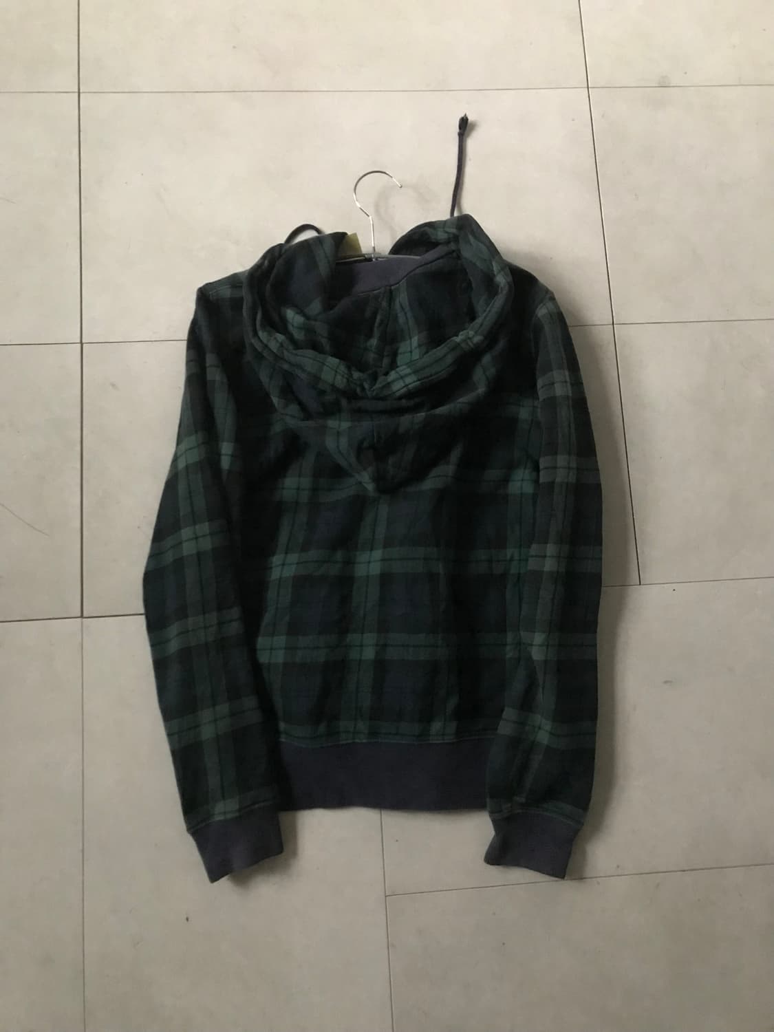 빔즈 체크 사선 후드집업 상품이미지9