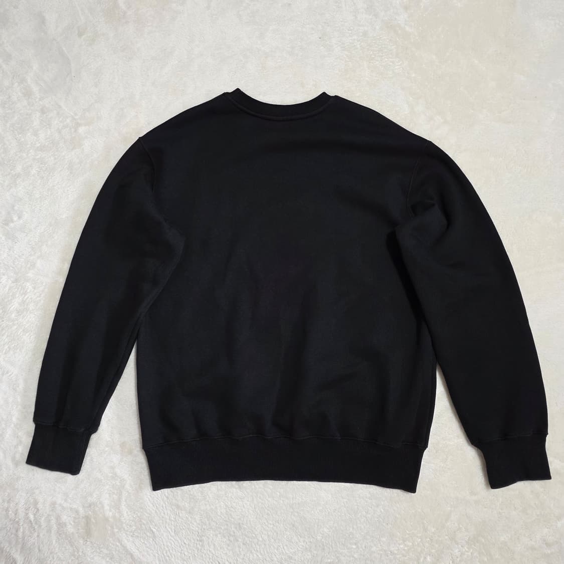 (M)라디네오 비컴 베어 맨투맨 기모 블랙 상품이미지3