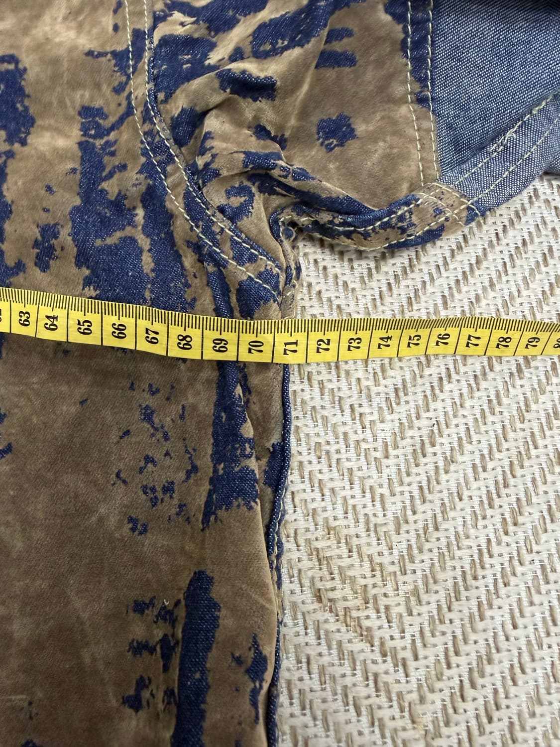 정품) PHAT FARM 팻팜 빅로고 데님 셔츠 자켓 XXL 상품이미지9