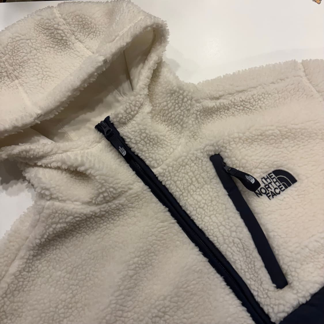[XL] 노스페이스 화이트라벨 리모 아이보리색 뽀글이 후리스 B932 상품이미지3