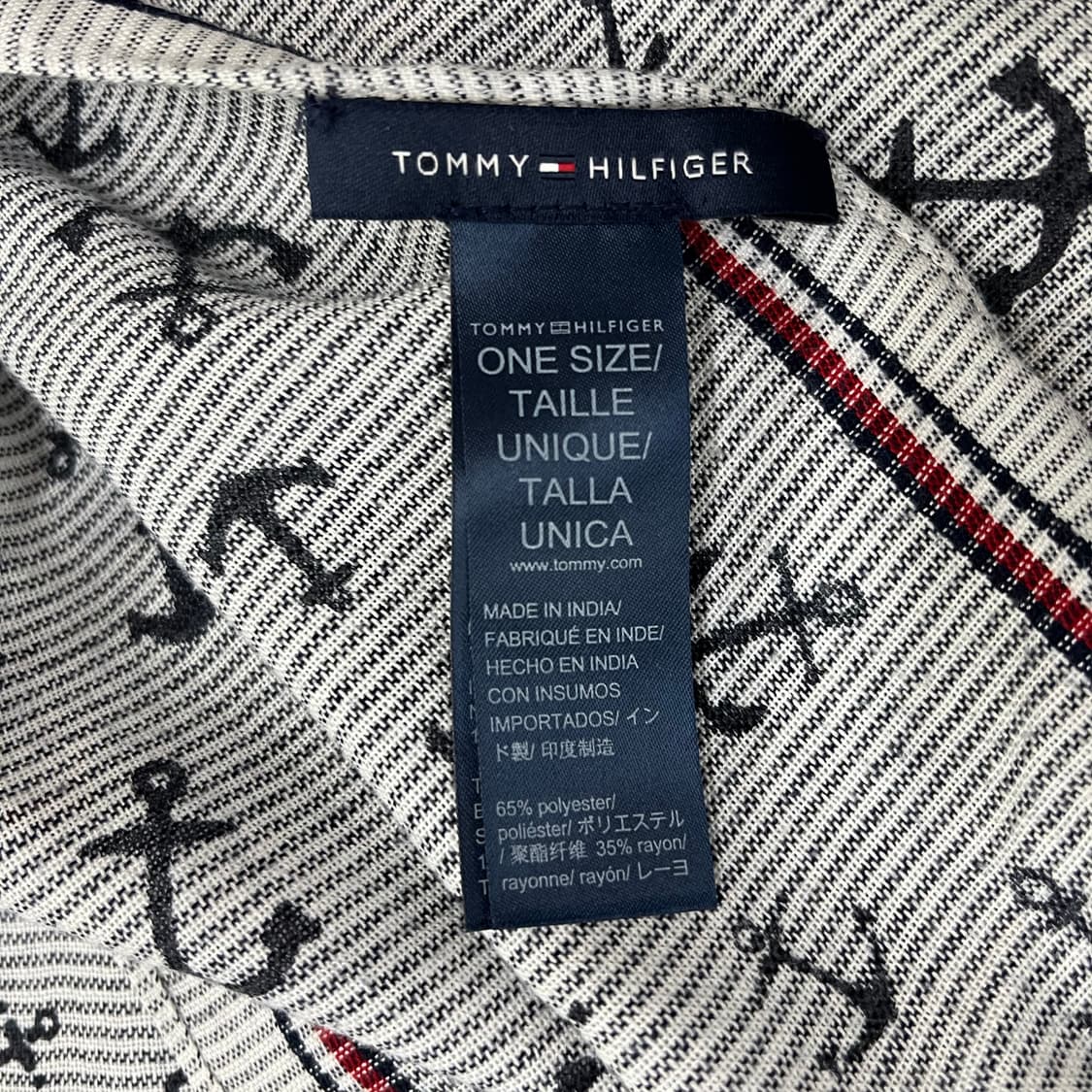 [ONE] 타미힐피거 앵커패턴 스카프 목도리 머플러 0107M1 상품이미지4