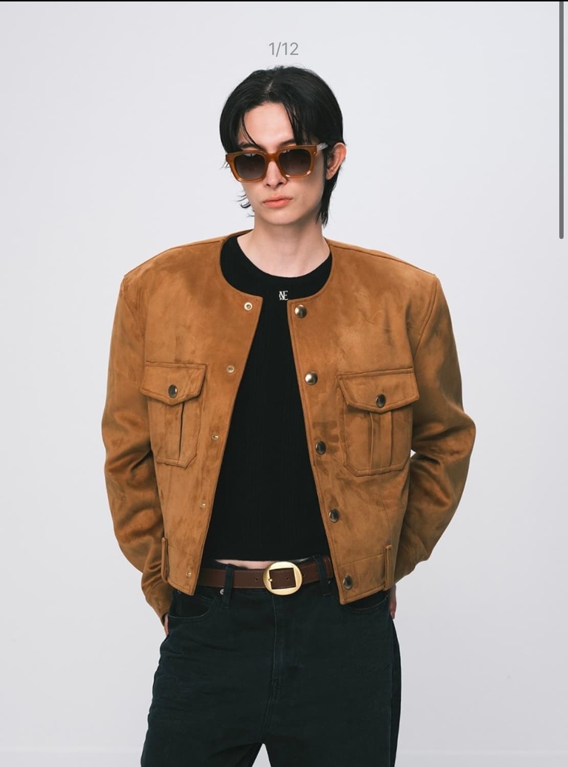 노이스 m pure collar jacket 베이지 상품이미지1