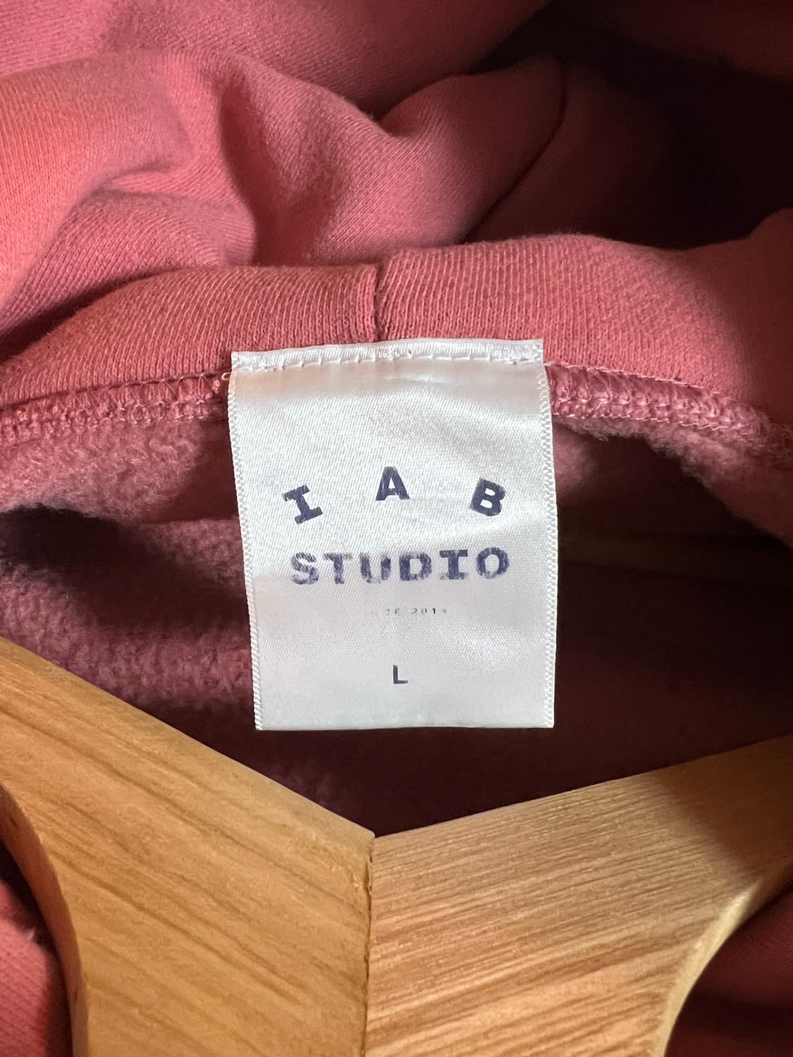 아이앱 후드 L 로즈핑크 기모 상품이미지3