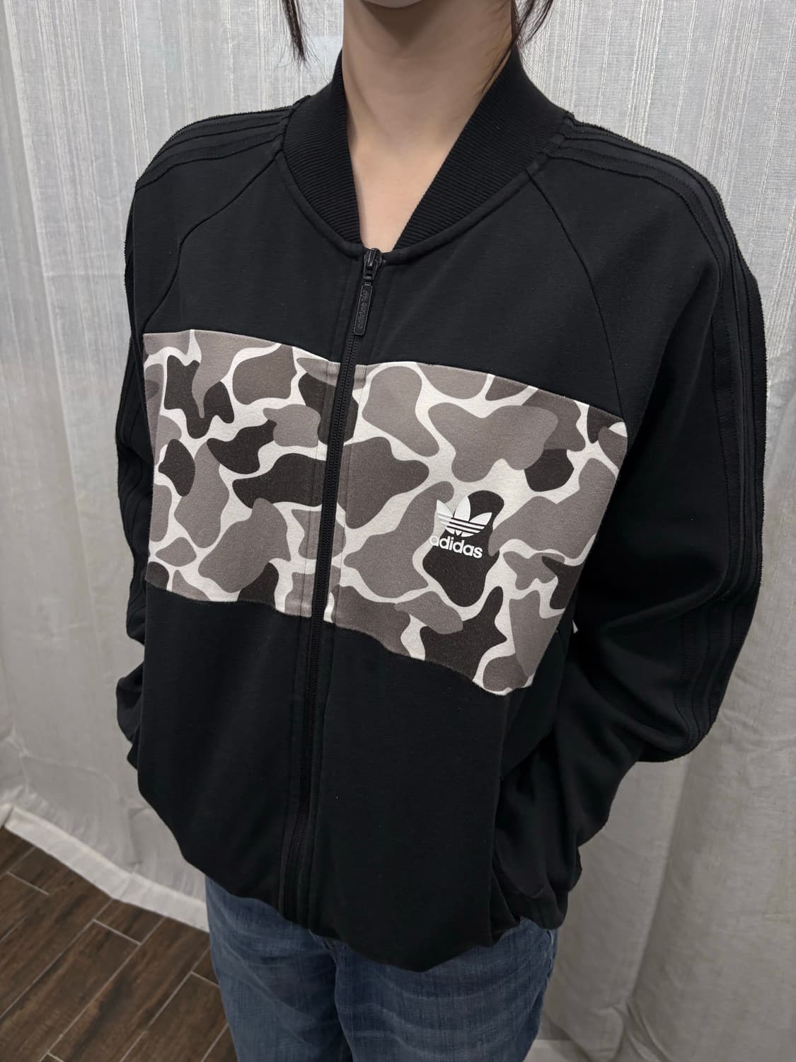 아디다스 파이어버드 백로코 카모 코튼 트랙탑 져 상품이미지1