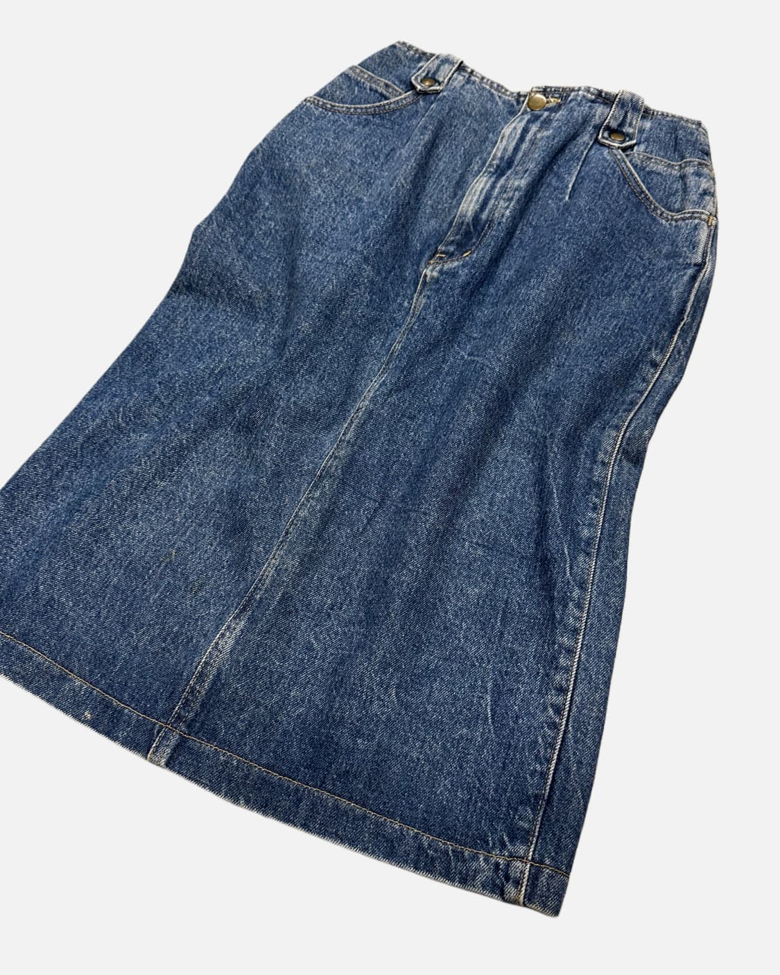 beltless dart denim skirt 상품이미지4
