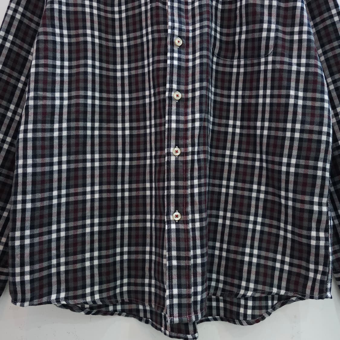 일본판 캉골 블랙체크 플란넬 셔츠 상품이미지4