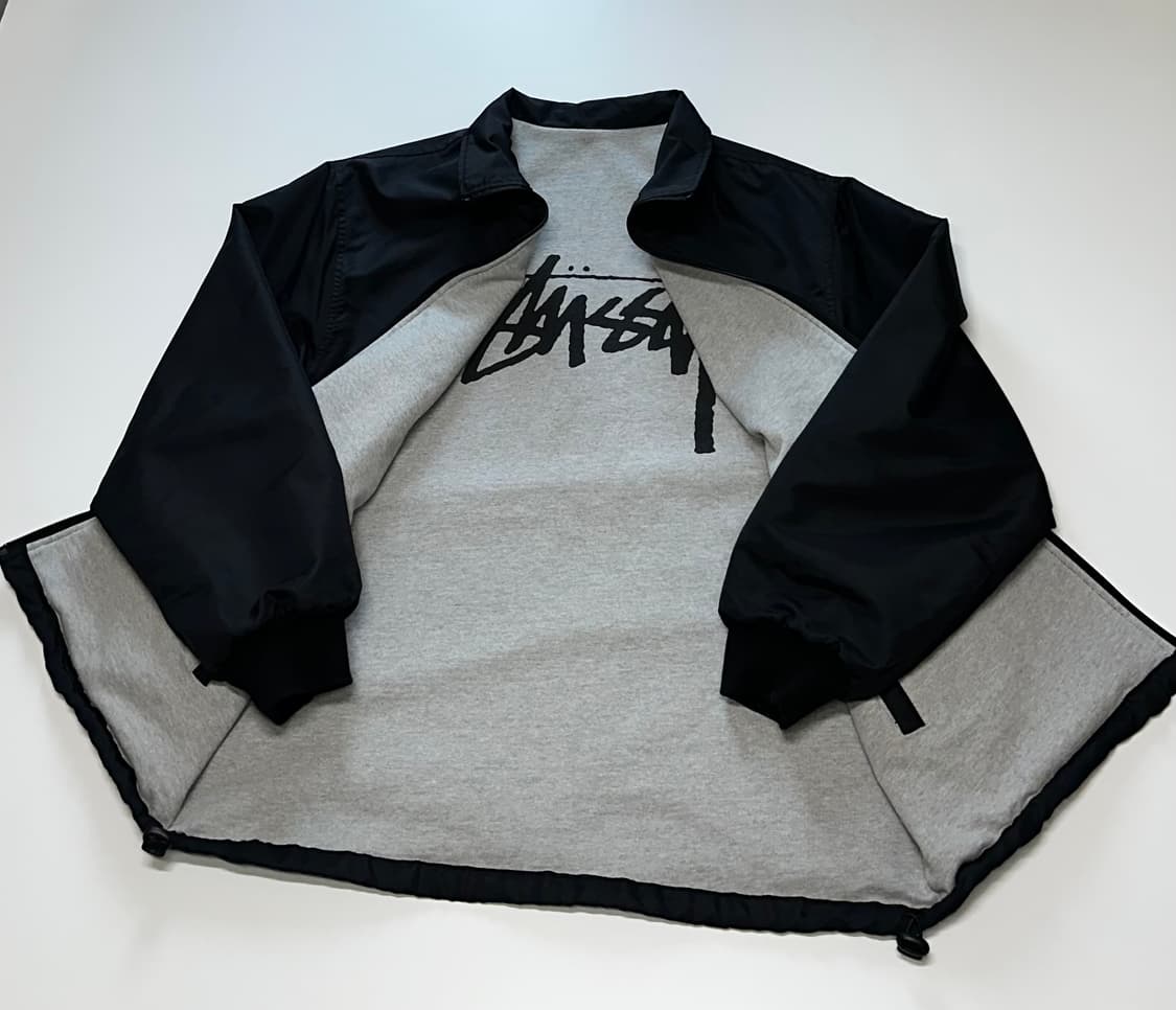 스투시 리버시블 코치 자켓 블랙/그레이 XL 상품이미지1