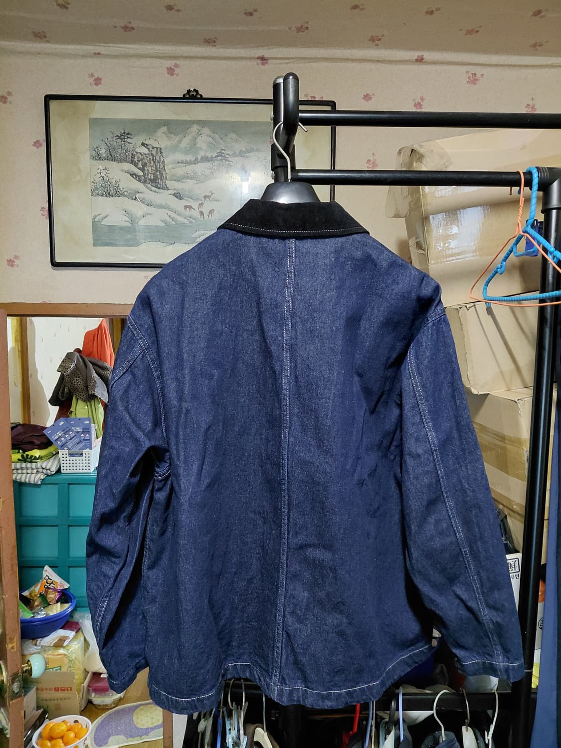 [GU]데님 초어 자켓 XL(105~110)사이즈 상품이미지2