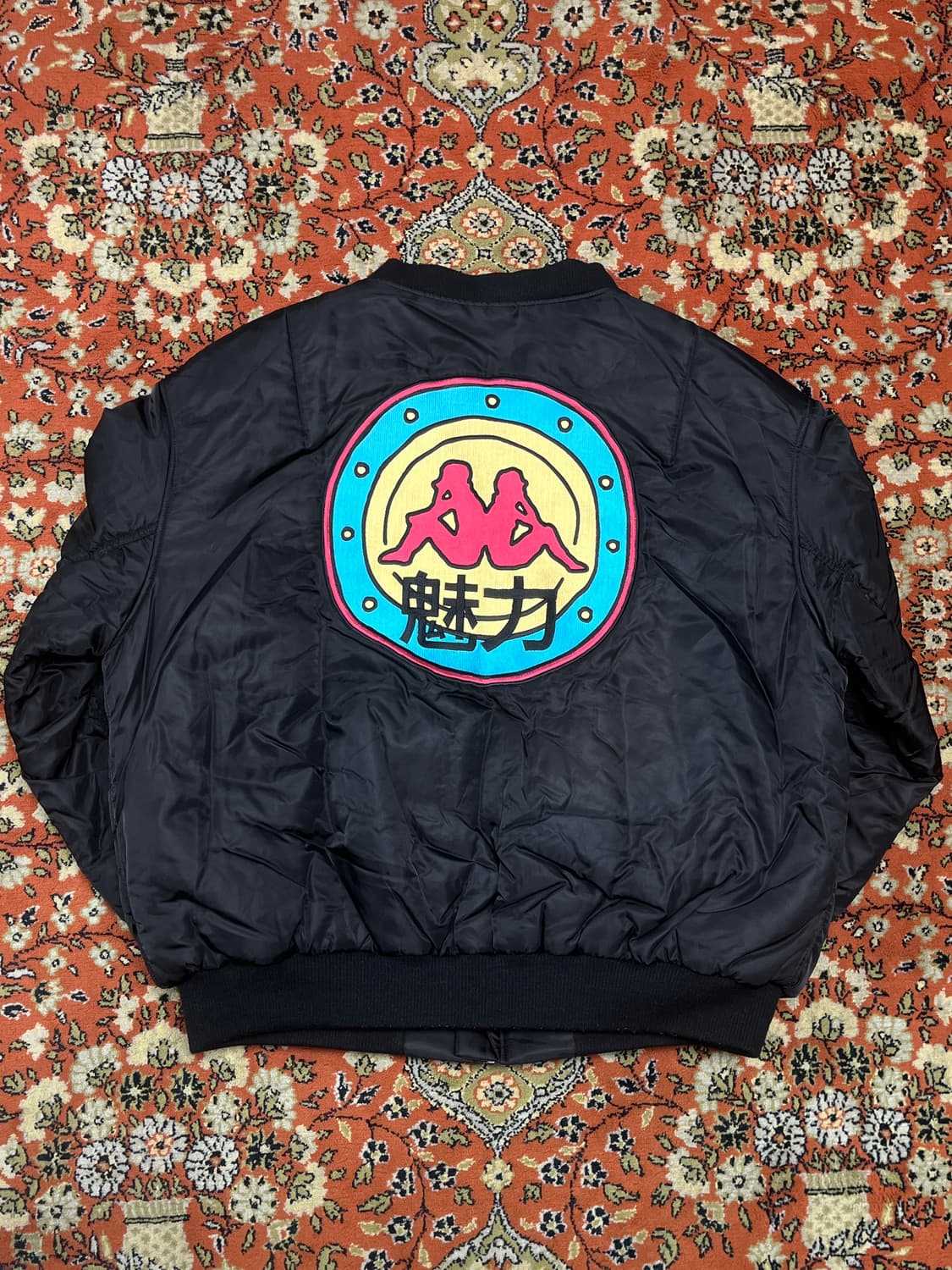 [L] 카파 X 참스 콜라보 항공자켓 블랙 상품이미지2