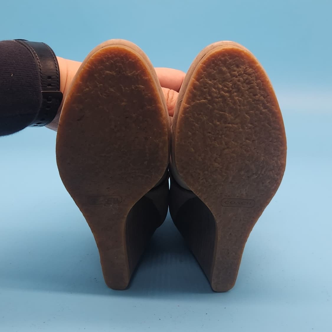 H 코치 여성 앵클 부츠 5.5 225 굽10 상품이미지3