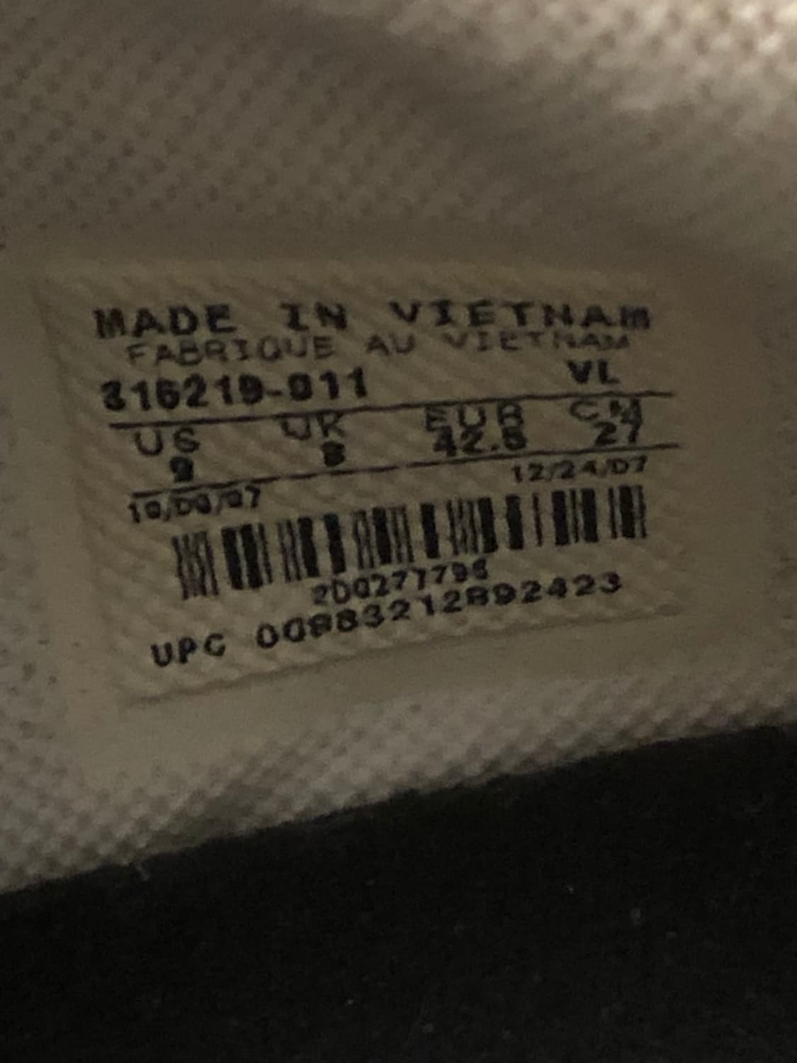 나이키 축구화 블랙/실버 270mm 상품이미지3