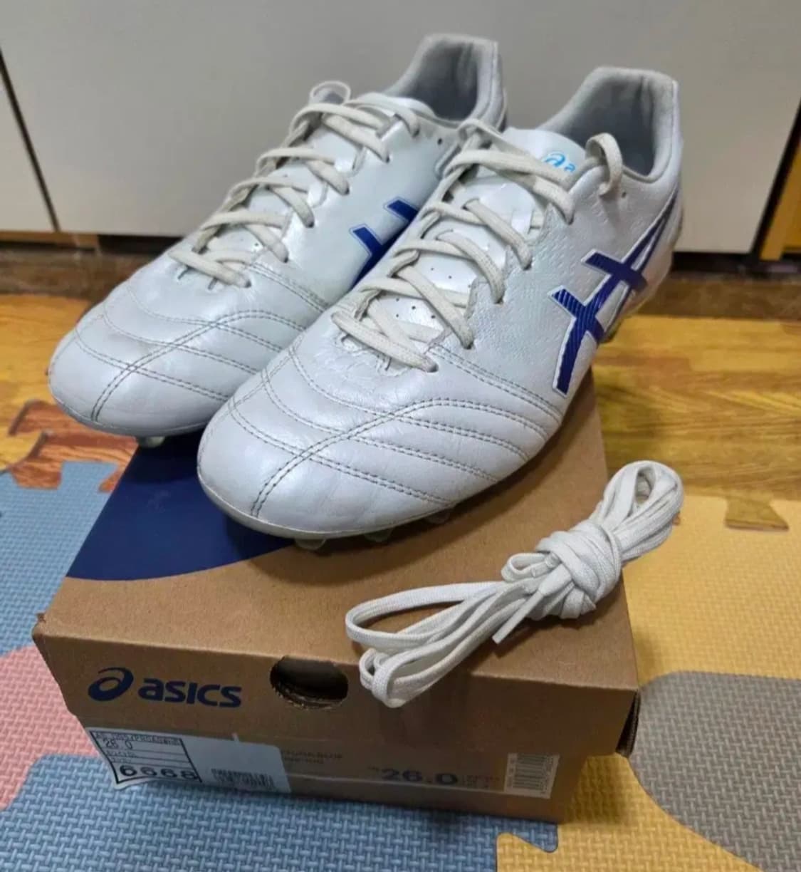 아식스 DS 라이트 프로 AG 흰파 + 매직레이스 2.0 상품이미지1