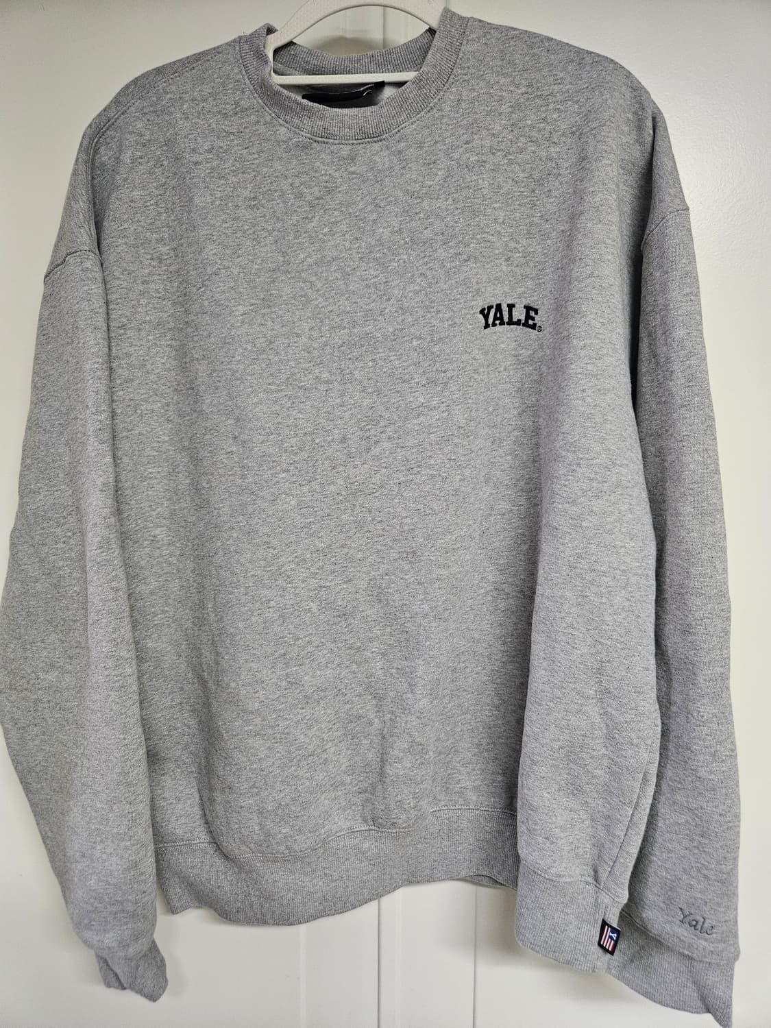 예일 YALE 맨투맨 회색 M/L 상품이미지1