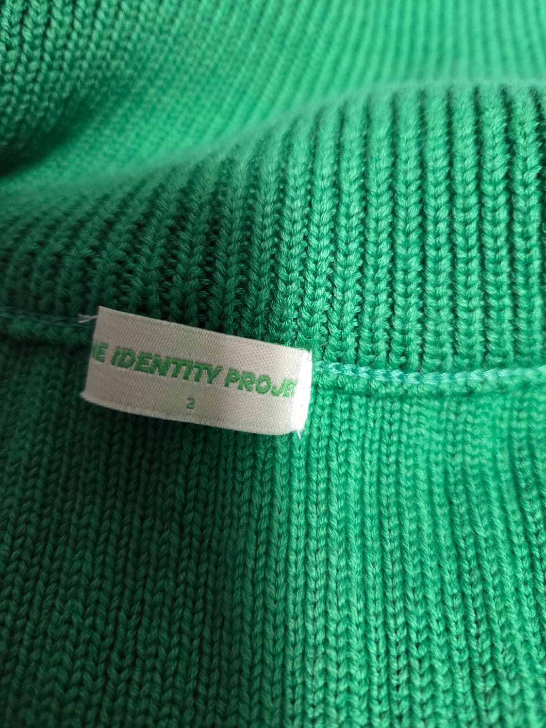 더아이덴티티프로젝트 니트 집업 그린 상품이미지5