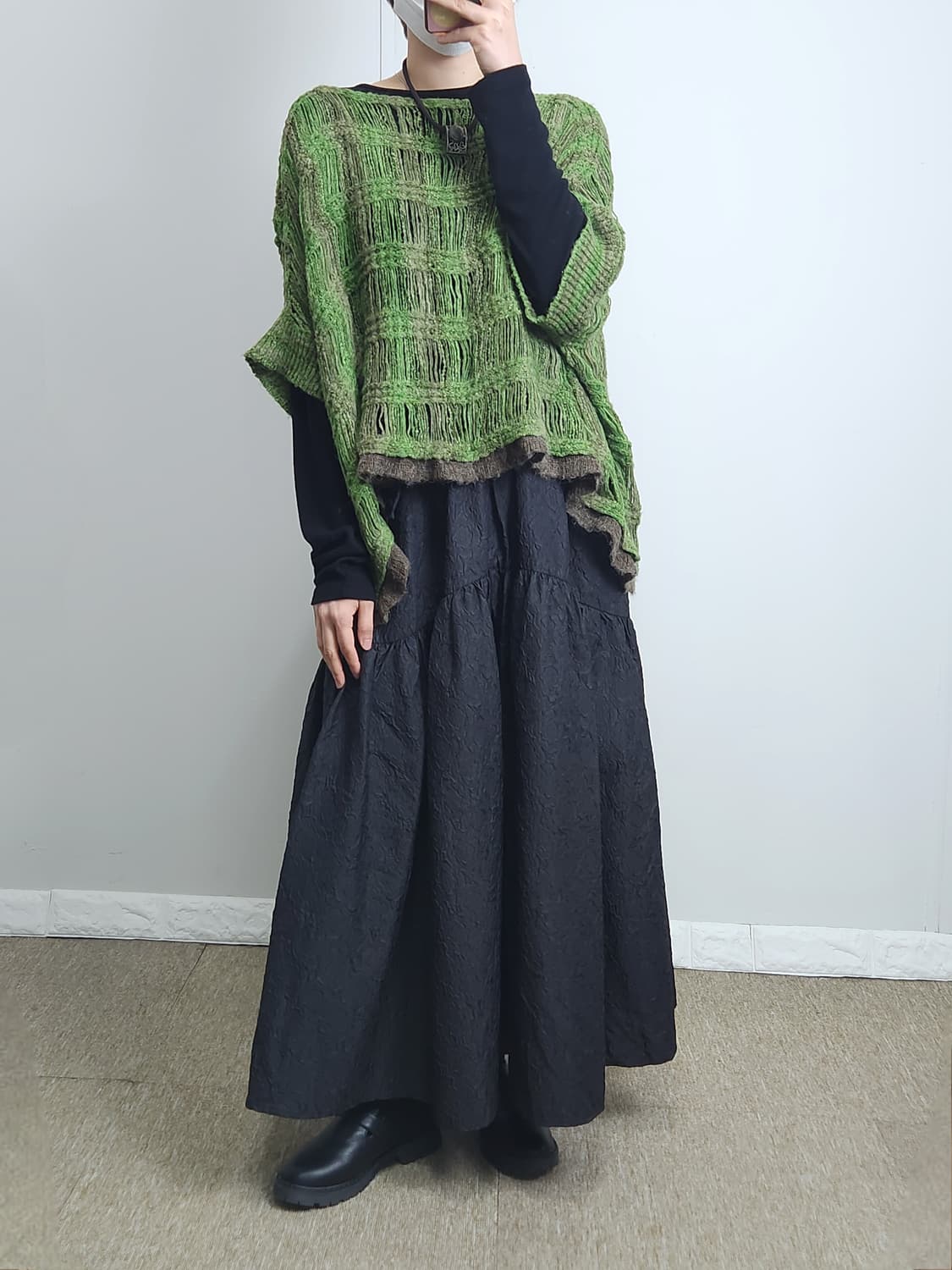 반소매 오버 니트 상품이미지2