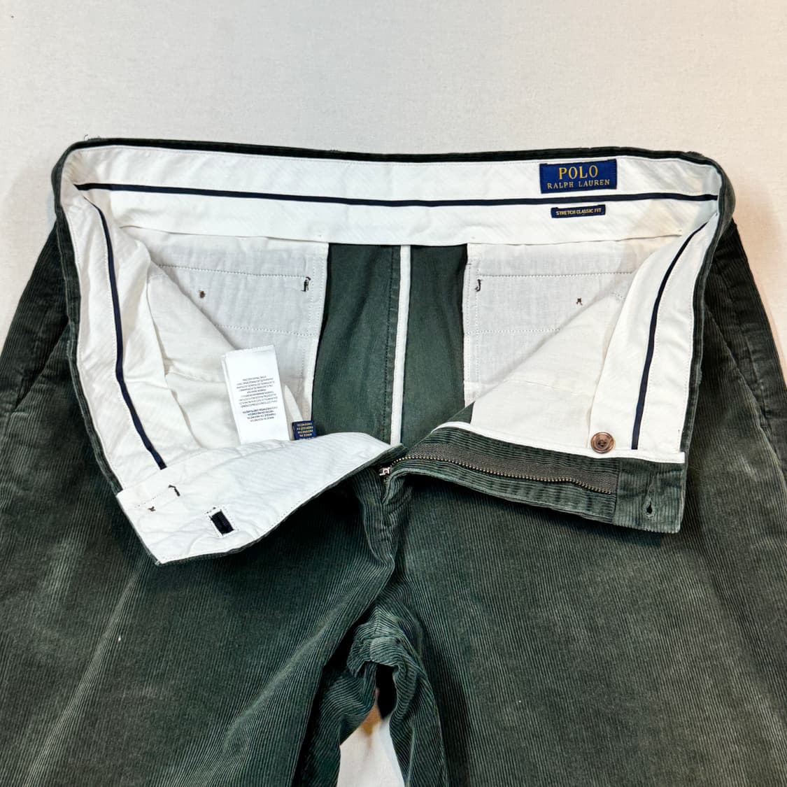 36inch) 폴로 랄프로렌 클래식핏 코듀로이 면바지 딥그린 상품이미지6