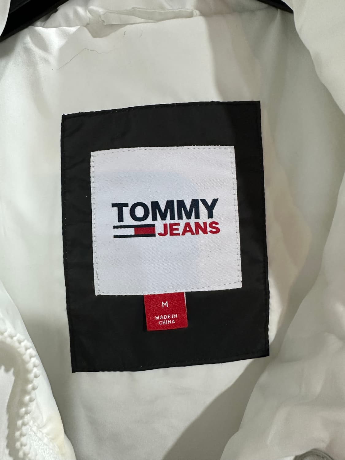 타미힐피거 크롭 오버핏 화이트패딩 M 상품이미지5