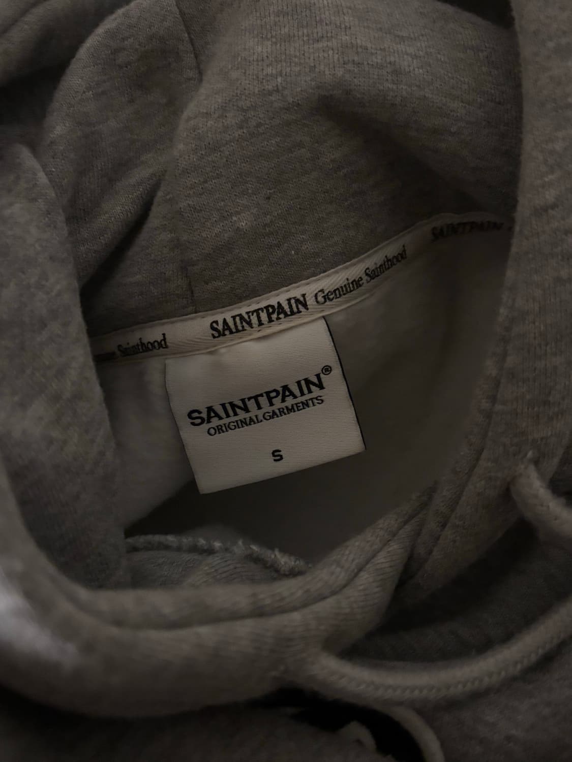 세인트페인 회색 후드티 상품이미지5