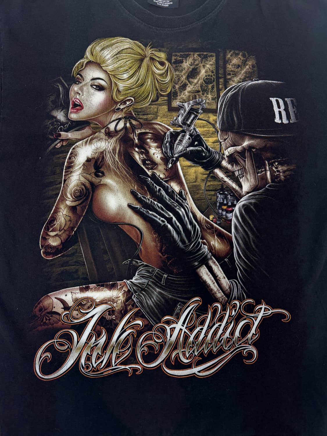 •Rock Eagle × Ink Addict 타투 그래픽 반팔 티셔츠 상품이미지2