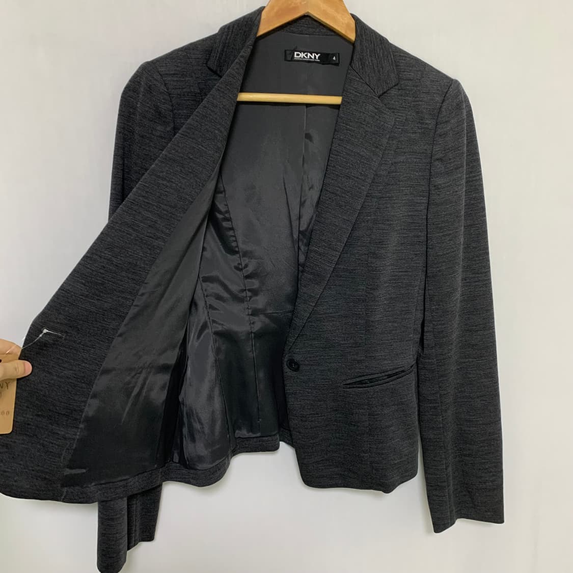 DKNY 여성 블레이저 차콜 긱시크 00s 일본 빈티지 상품이미지4