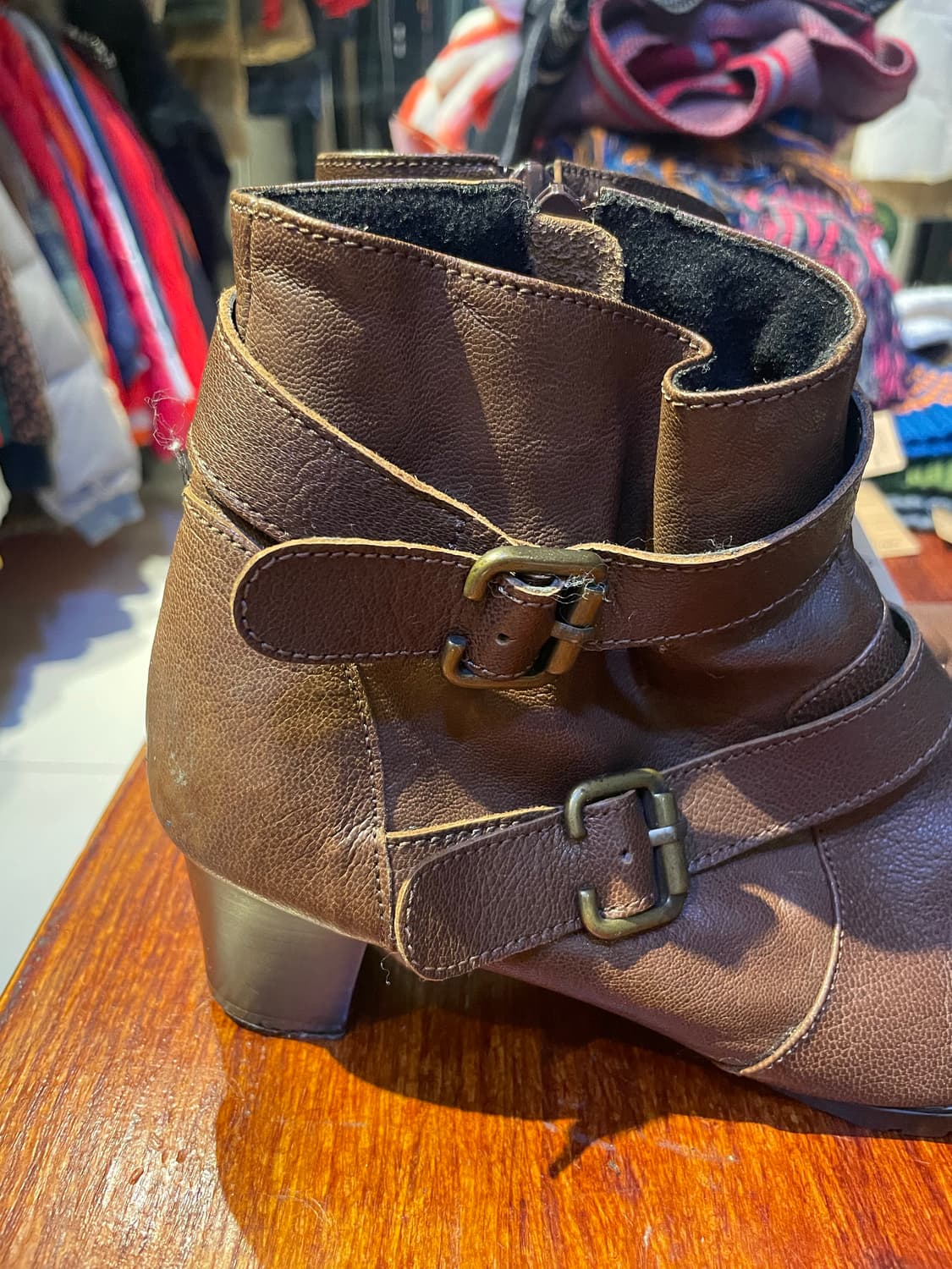 빈티지 버클 소가죽 부츠 상품이미지2