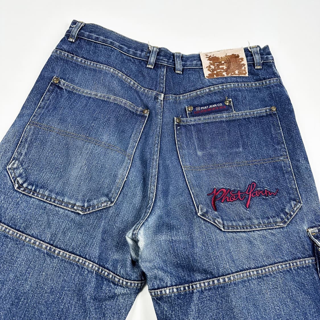 VTG 빈티지 USA 워싱 데님 카고팬츠 (32인치) 상품이미지5