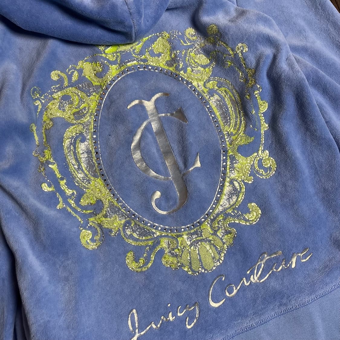 [Juicy Couture] 스카이블루 벨벳 셋업 상품이미지4