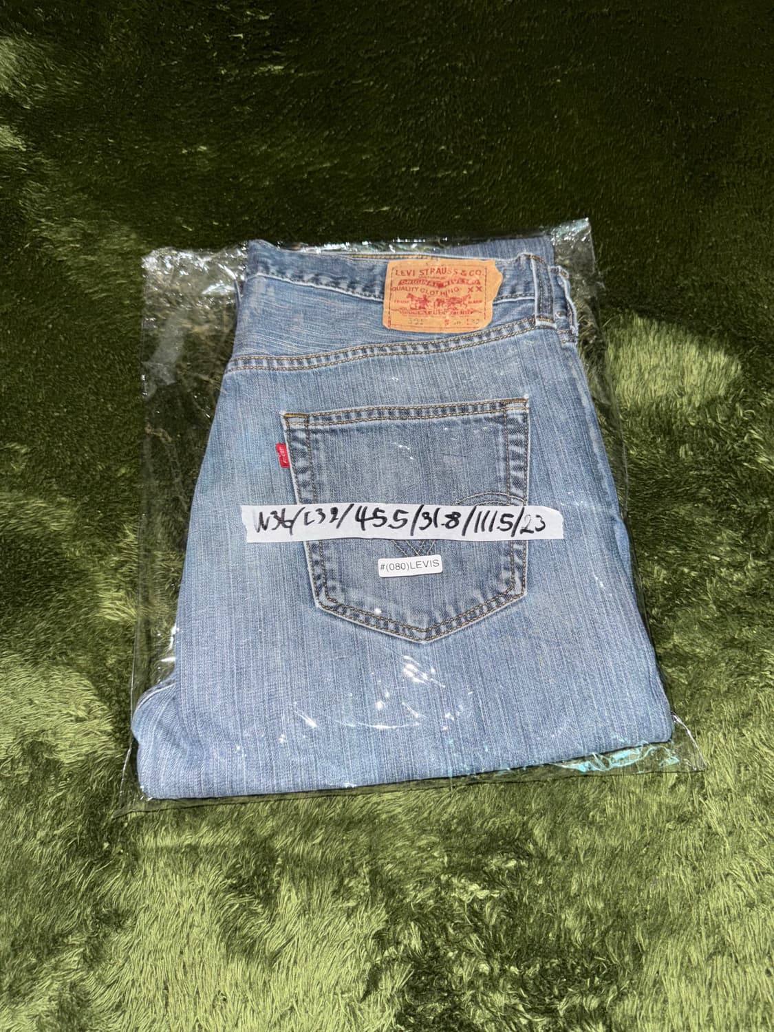 [W36/L32] 리바이스 501 USA 빈티지 워싱 데님 팬츠 상품이미지10