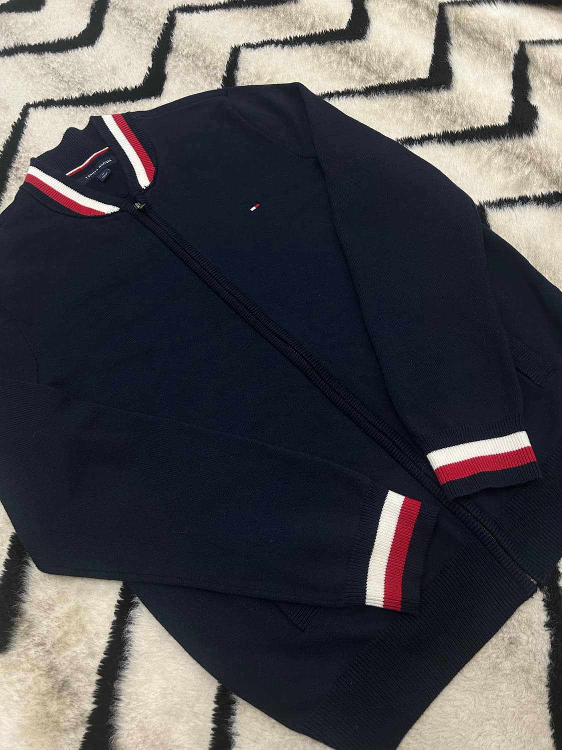 [M]타미힐피거 니트집업/네이비 상품이미지2