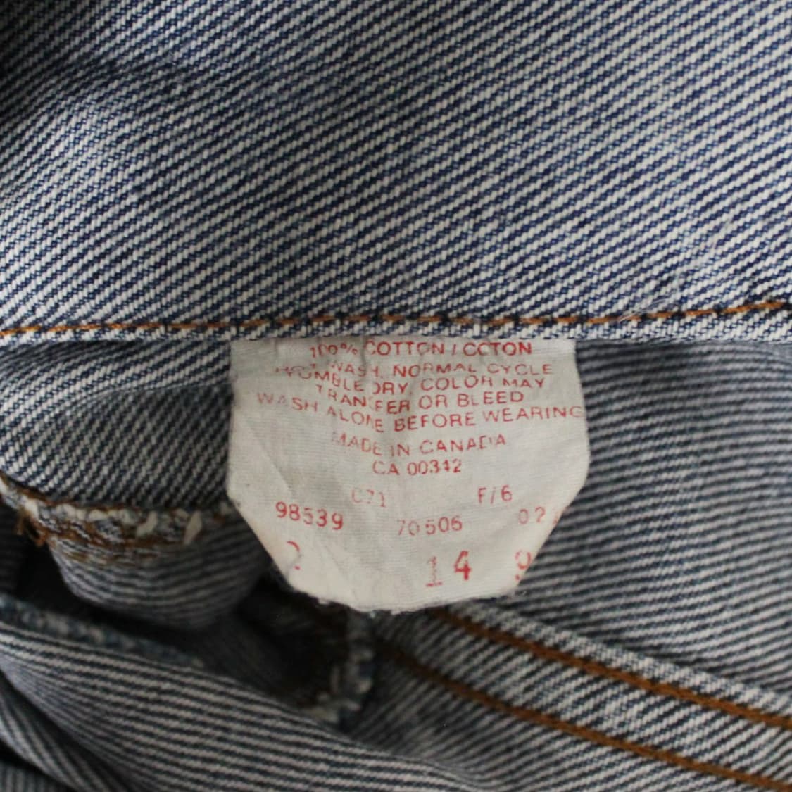 2004 Levi’s 리바이스 70506 데님 트러커 자켓 L026 상품이미지6