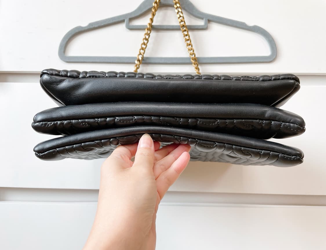 ZARA 자라 금속 체인 블랙 퀼팅 숄더백 거의 새것 상품이미지5