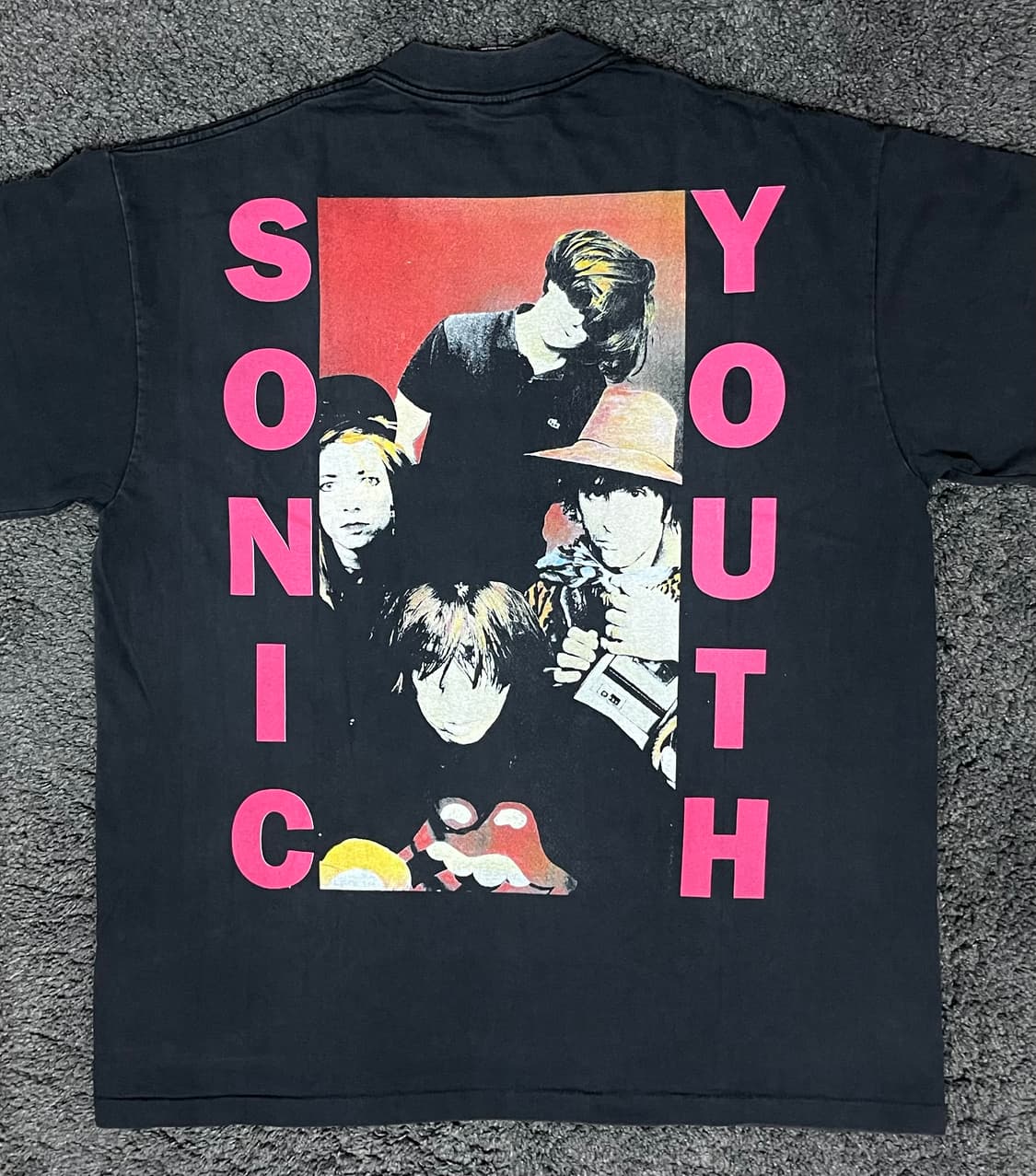 (rep) 빈티지 소닉유스 티셔츠 pink 상품이미지2