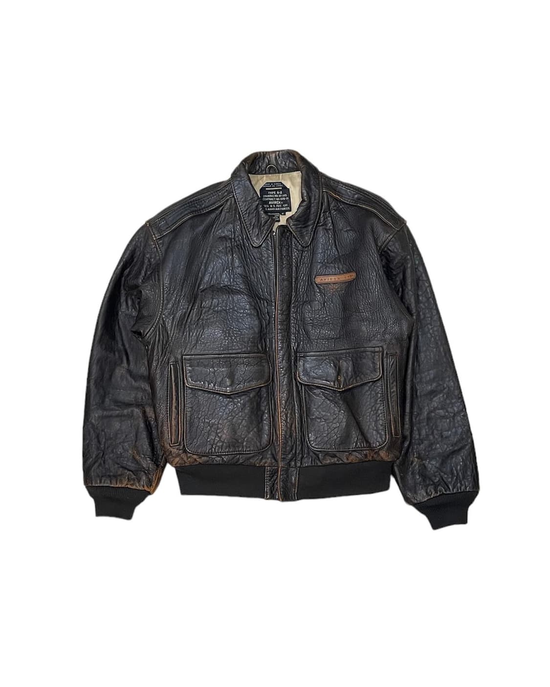 91‘s AVIREX A-2 레더자켓 상품이미지3