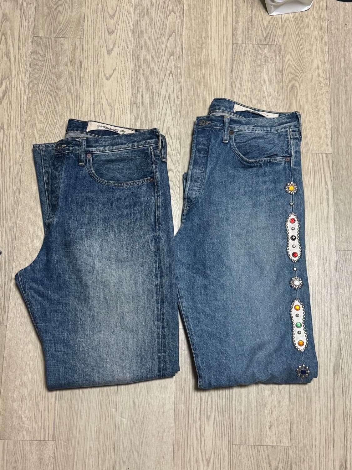 캐피탈 몽키시스코 짐바브웨 13.5oz 프로세스드 프로세싱 데님 팬츠 상품이미지9